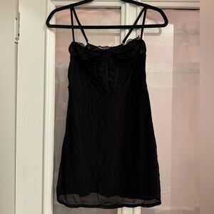 Urban Outfitters Black Corset Strap Dress